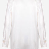 CAMICIA IN SETA CON SCOLLO A V VR84511926 137 VINCE 