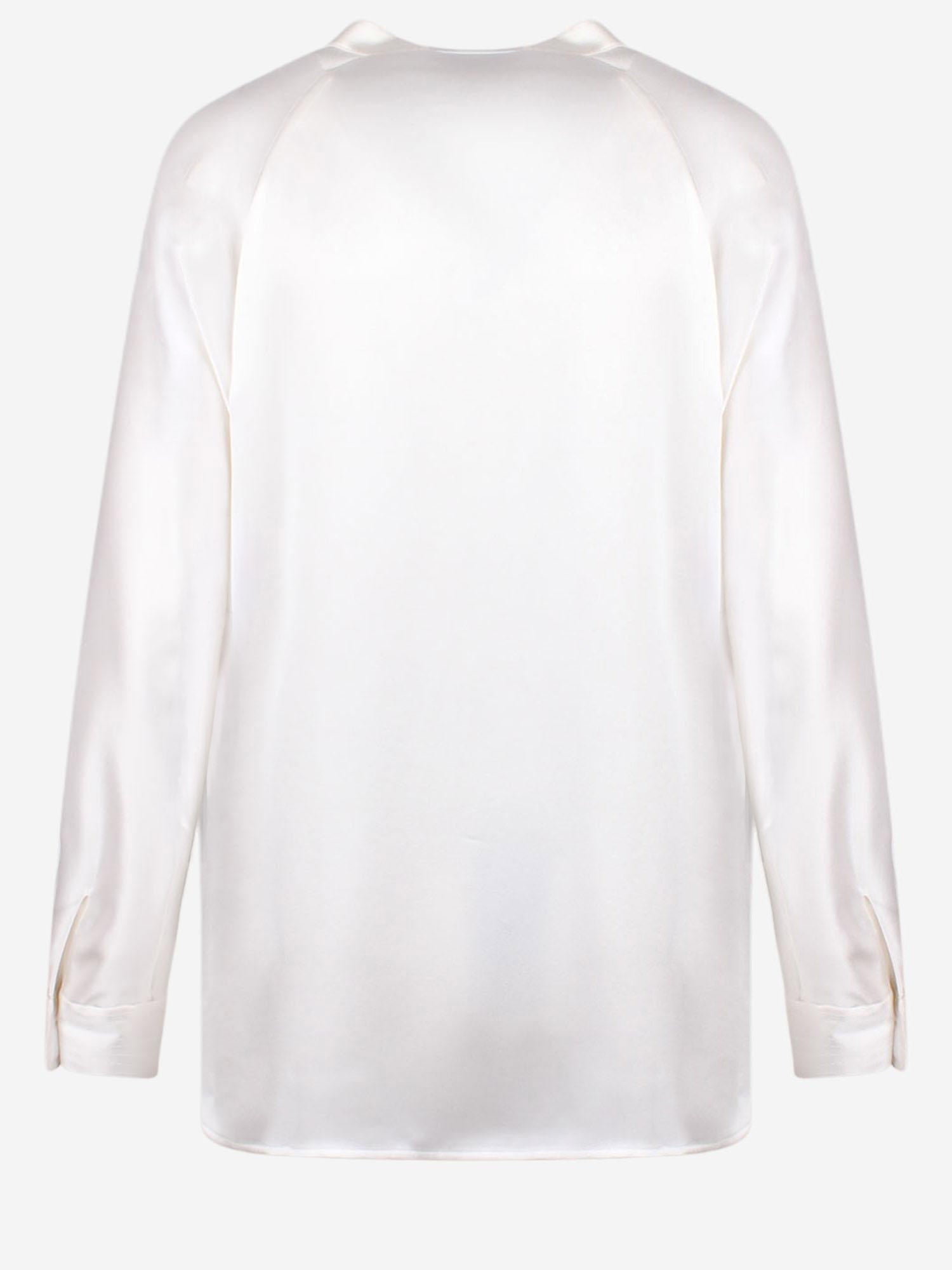 CAMICIA IN SETA CON SCOLLO A V VR84511926 137 VINCE 