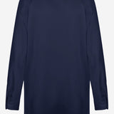 CAMICIA IN SETA CON SCOLLO A V VR84511926 403 VINCE 