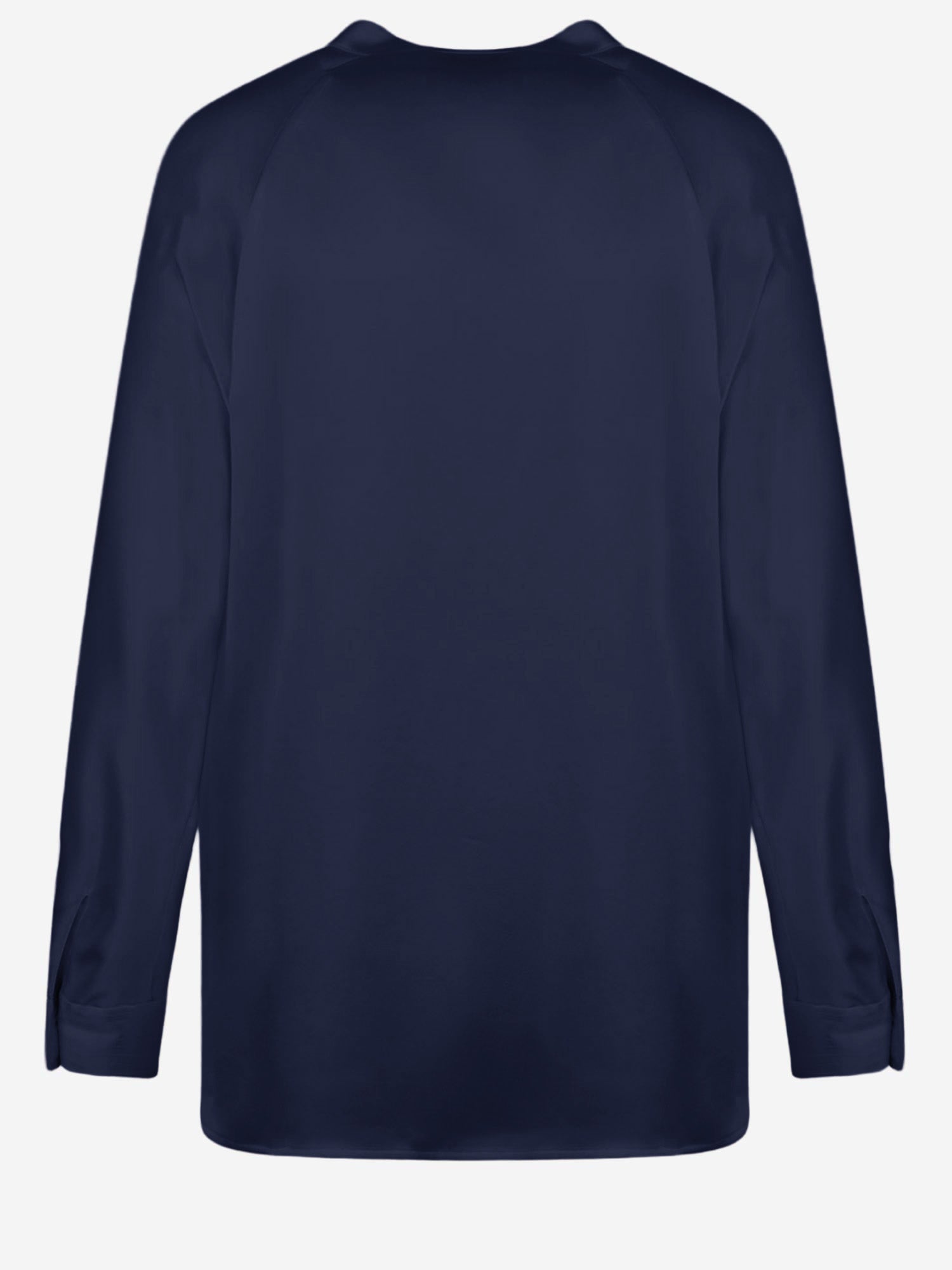 CAMICIA IN SETA CON SCOLLO A V VR84511926 403 VINCE 