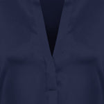 CAMICIA IN SETA CON SCOLLO A V VR84511926 403 VINCE 
