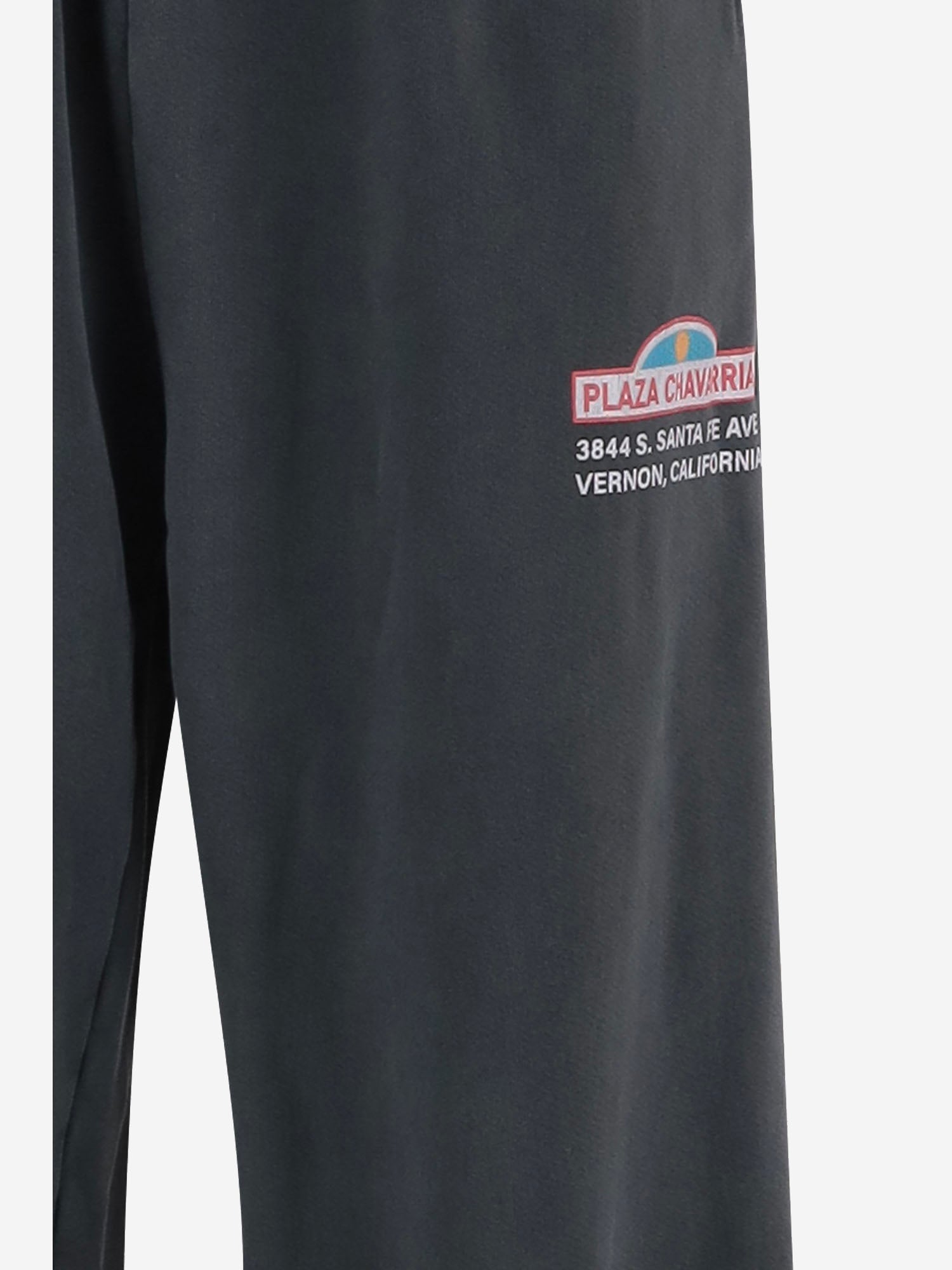 PANTALONI PLAZA IN COTONE CON STAMPA MUJSB006064N 011 WILLY CHAVARRIA 