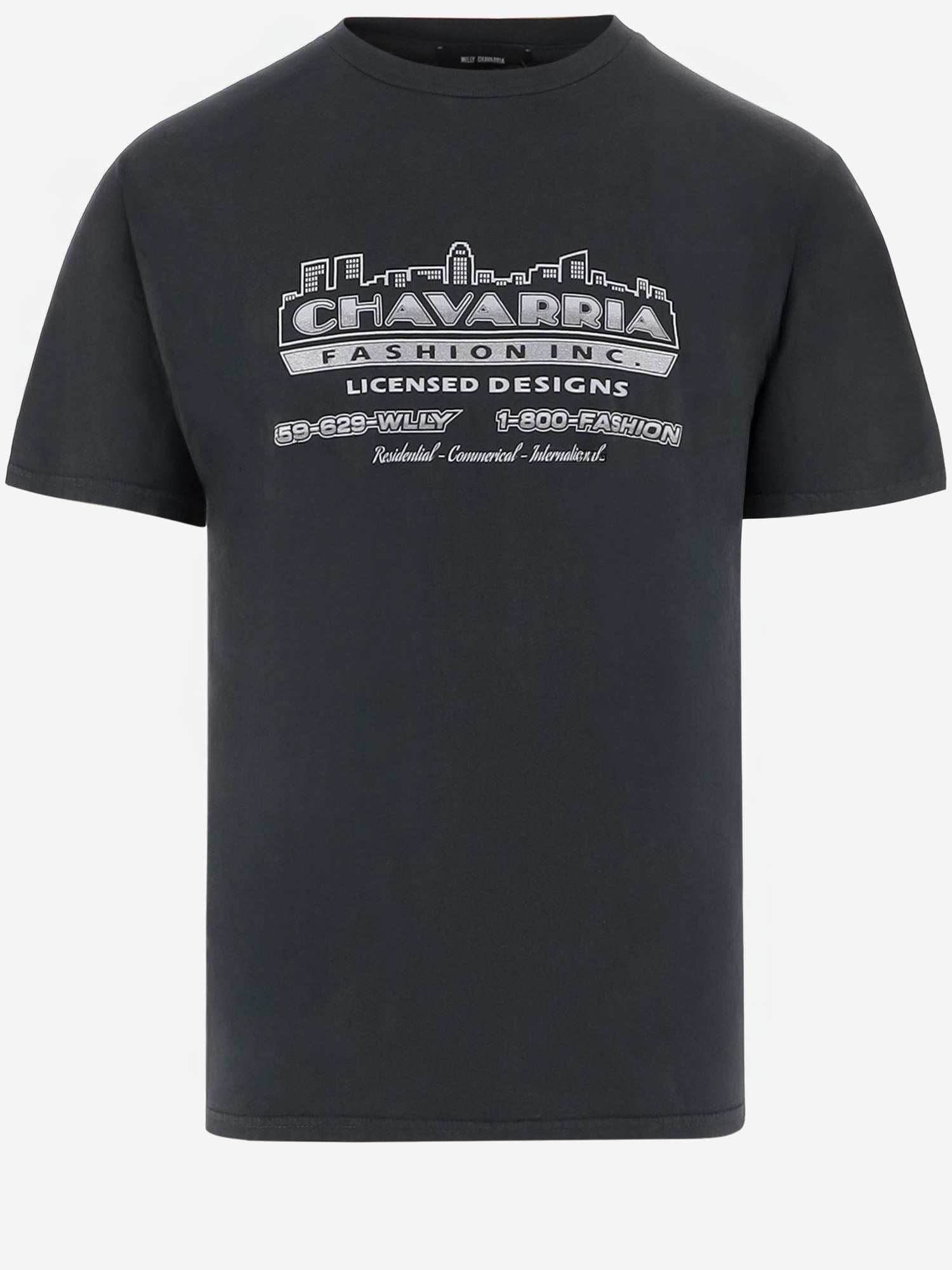 T-SHIRT IN COTONE CON LOGO MUJTE005062N 011 WILLY CHAVARRIA 