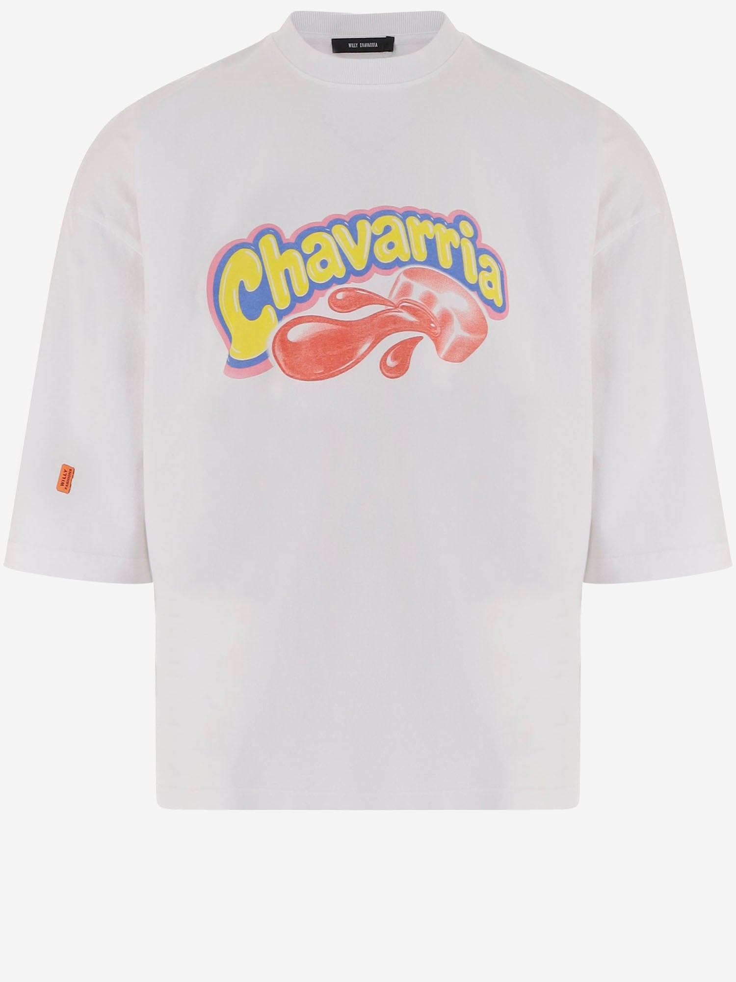 T-SHIRT IN COTONE CON STAMPA LOGO<BR/> MUJTE009061N 000 WILLY CHAVARRIA 