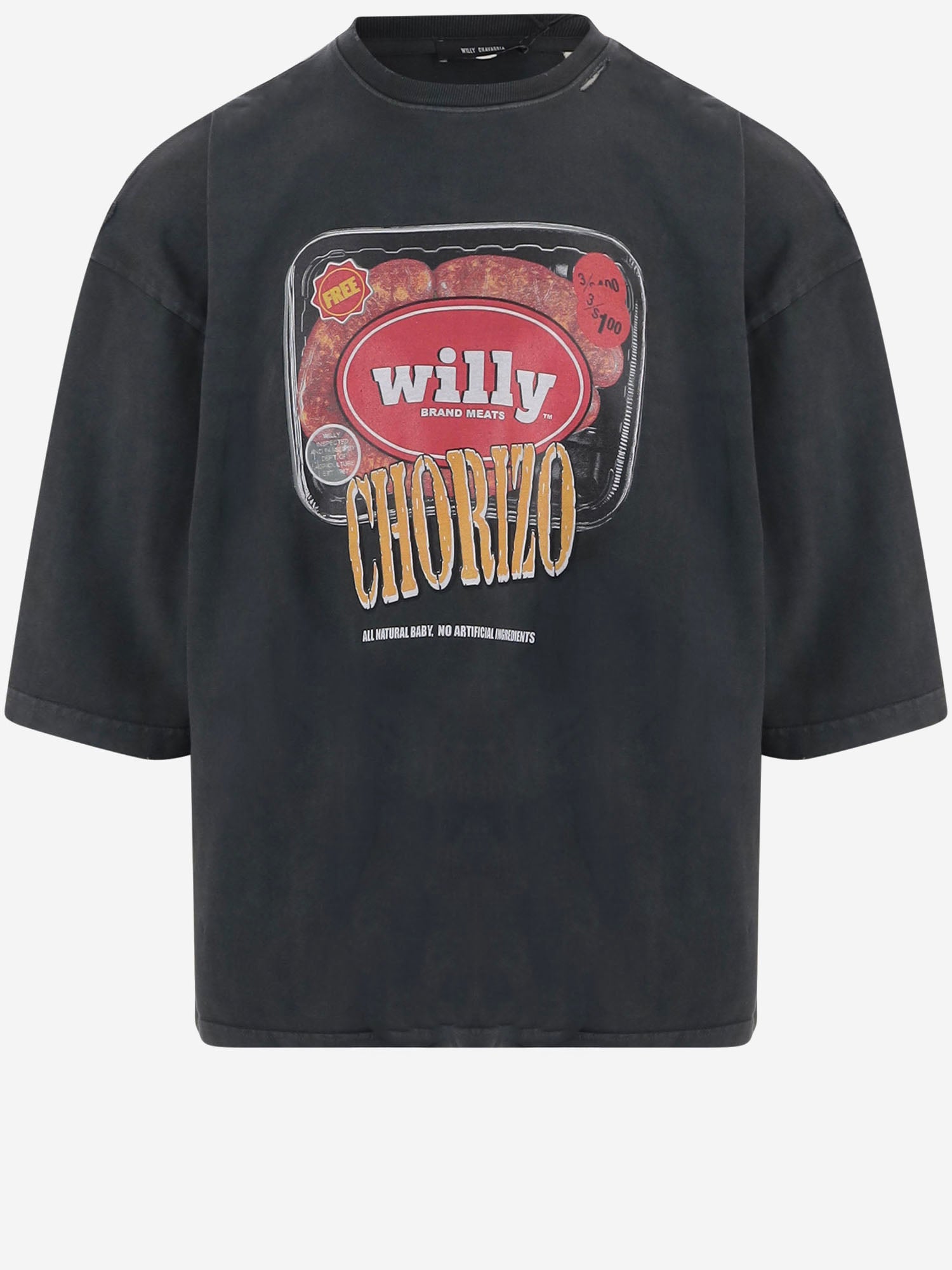 T-SHIRT ESPECIAL CHORIZO IN COTONE MUJTE011061N 011 WILLY CHAVARRIA 