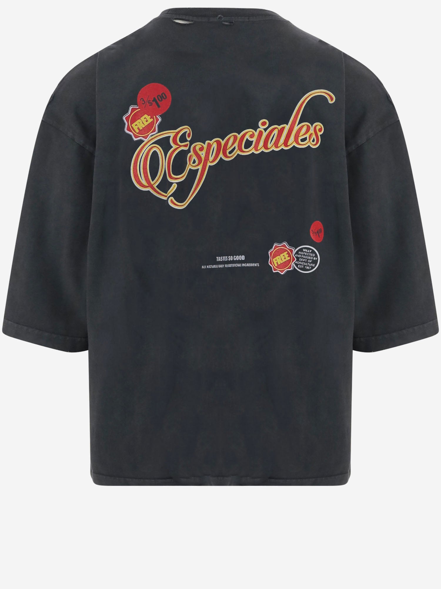 T-SHIRT ESPECIAL CHORIZO IN COTONE MUJTE011061N 011 WILLY CHAVARRIA 