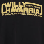 FELPA IN COTONE CON LOGO MUJTE025061N 001 WILLY CHAVARRIA 