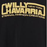 FELPA IN COTONE CON LOGO MUJTE025061N 001 WILLY CHAVARRIA 