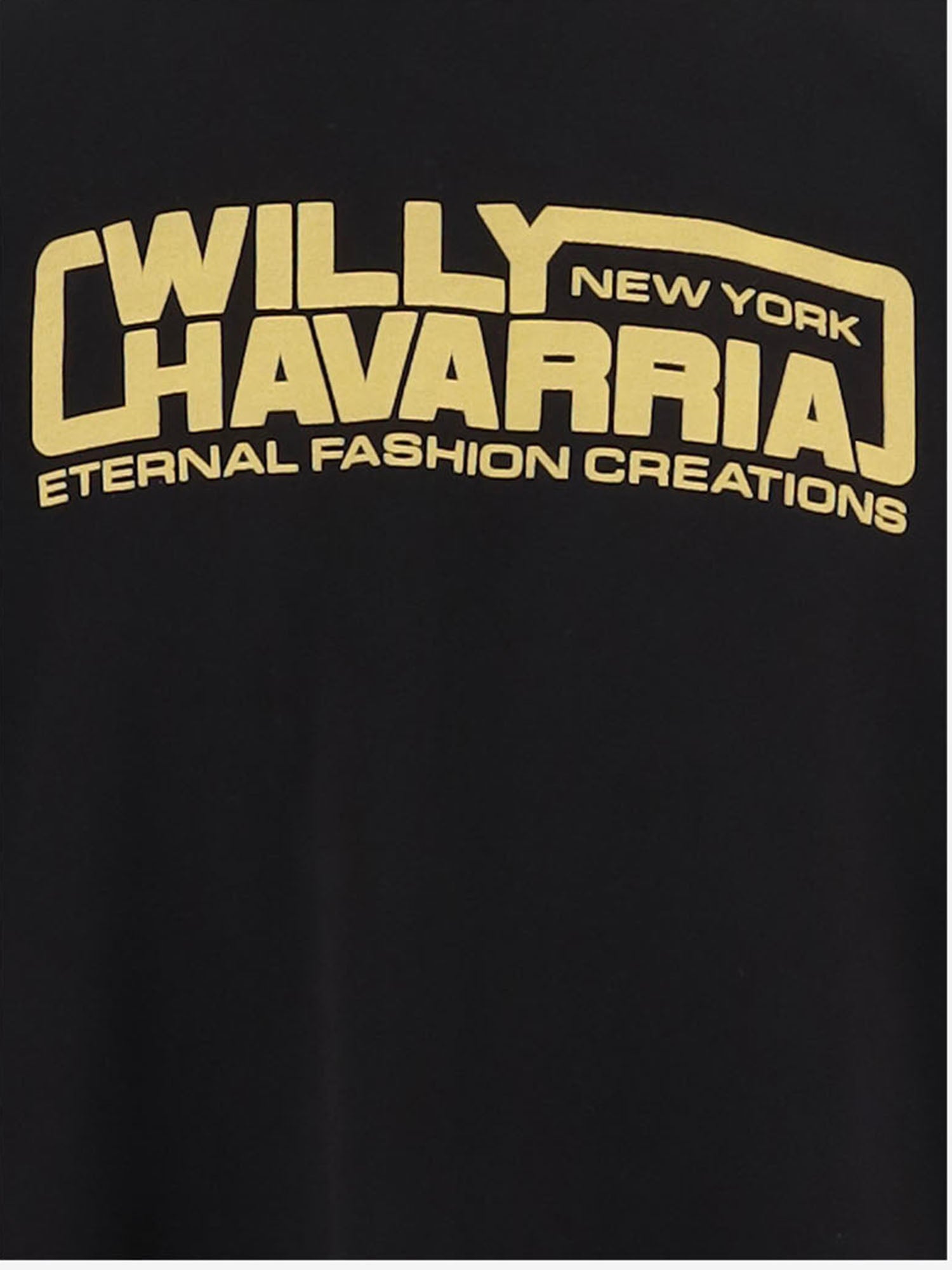 FELPA IN COTONE CON LOGO MUJTE025061N 001 WILLY CHAVARRIA 