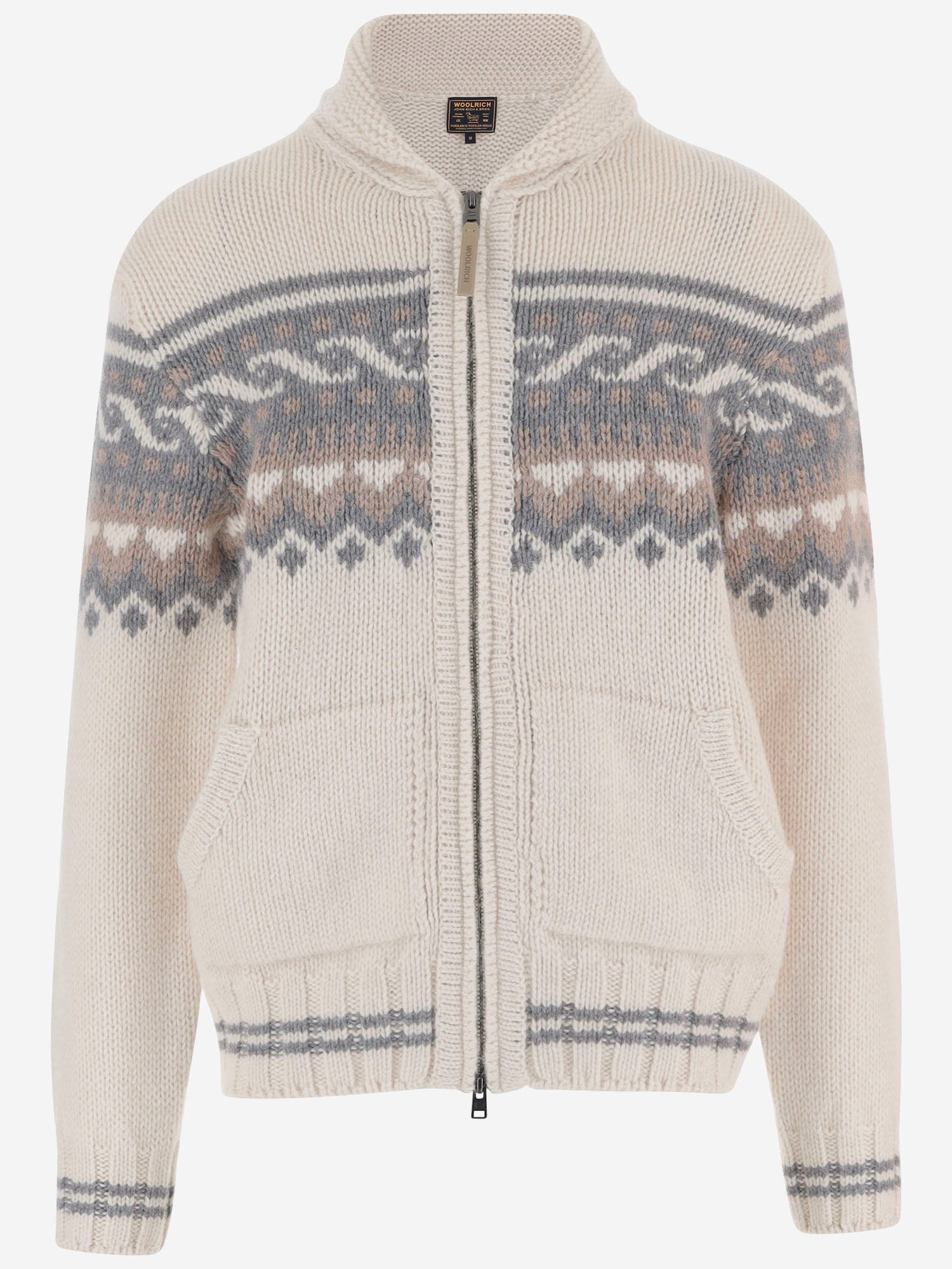 MAGLIA FULL-ZIP IN LANA CFWOKN2083MRUF5099 8330 WOOLRICH 