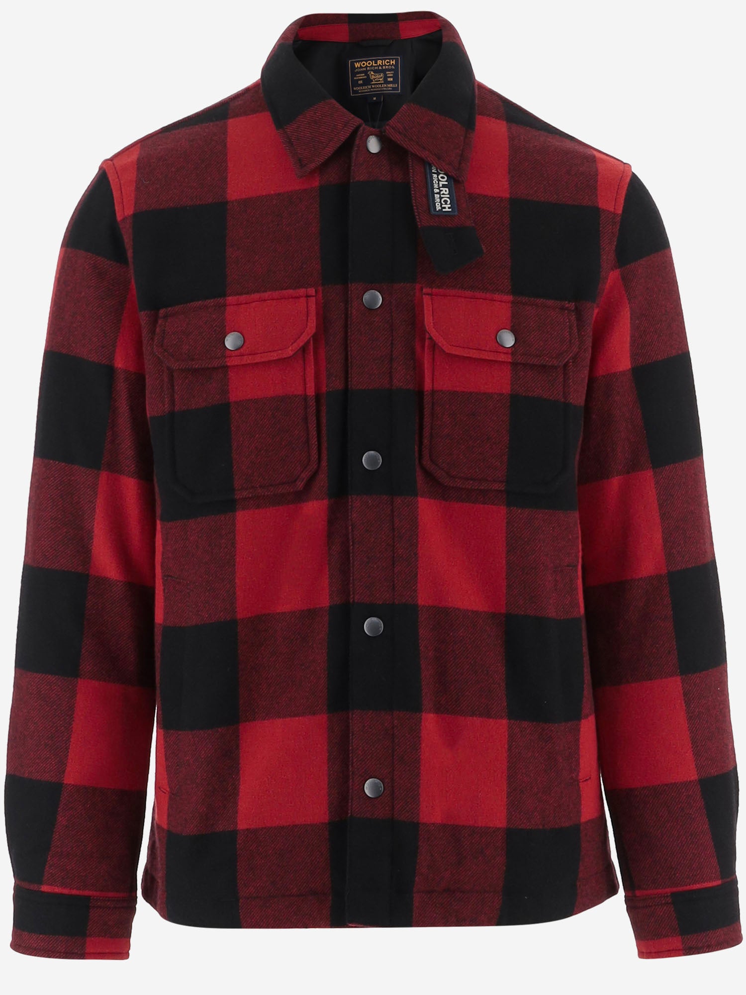 CAMICIA IN MISTO LANA A QUADRI CFWOOS2018MBUT3046 5321 WOOLRICH 