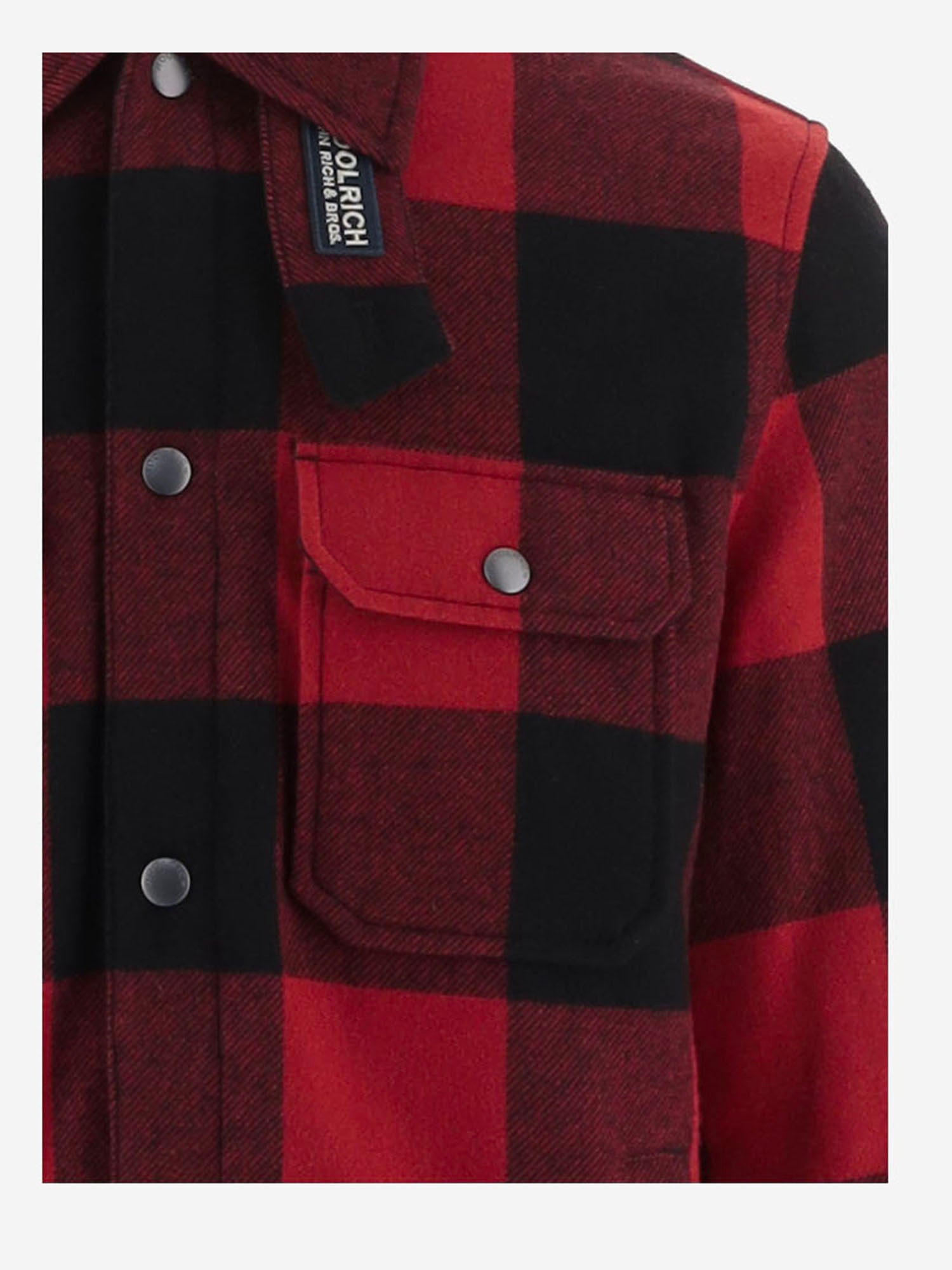 CAMICIA IN MISTO LANA A QUADRI CFWOOS2018MBUT3046 5321 WOOLRICH 