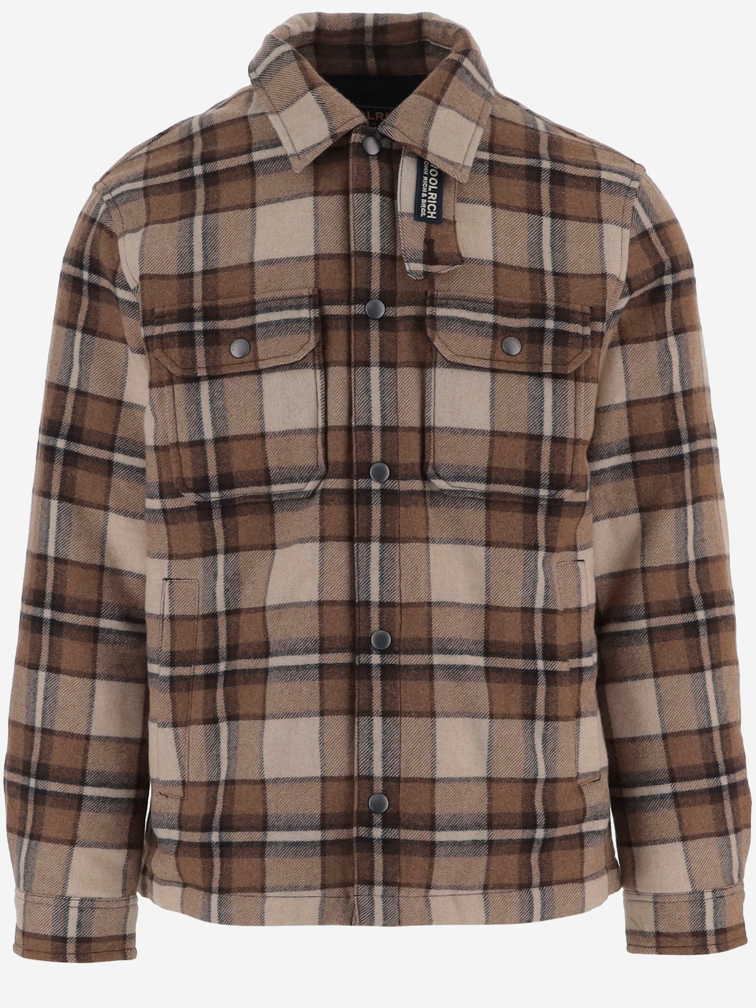 CAMICIA IN MISTO LANA A QUADRI CFWOOS2018MBUT3046 7449 WOOLRICH 