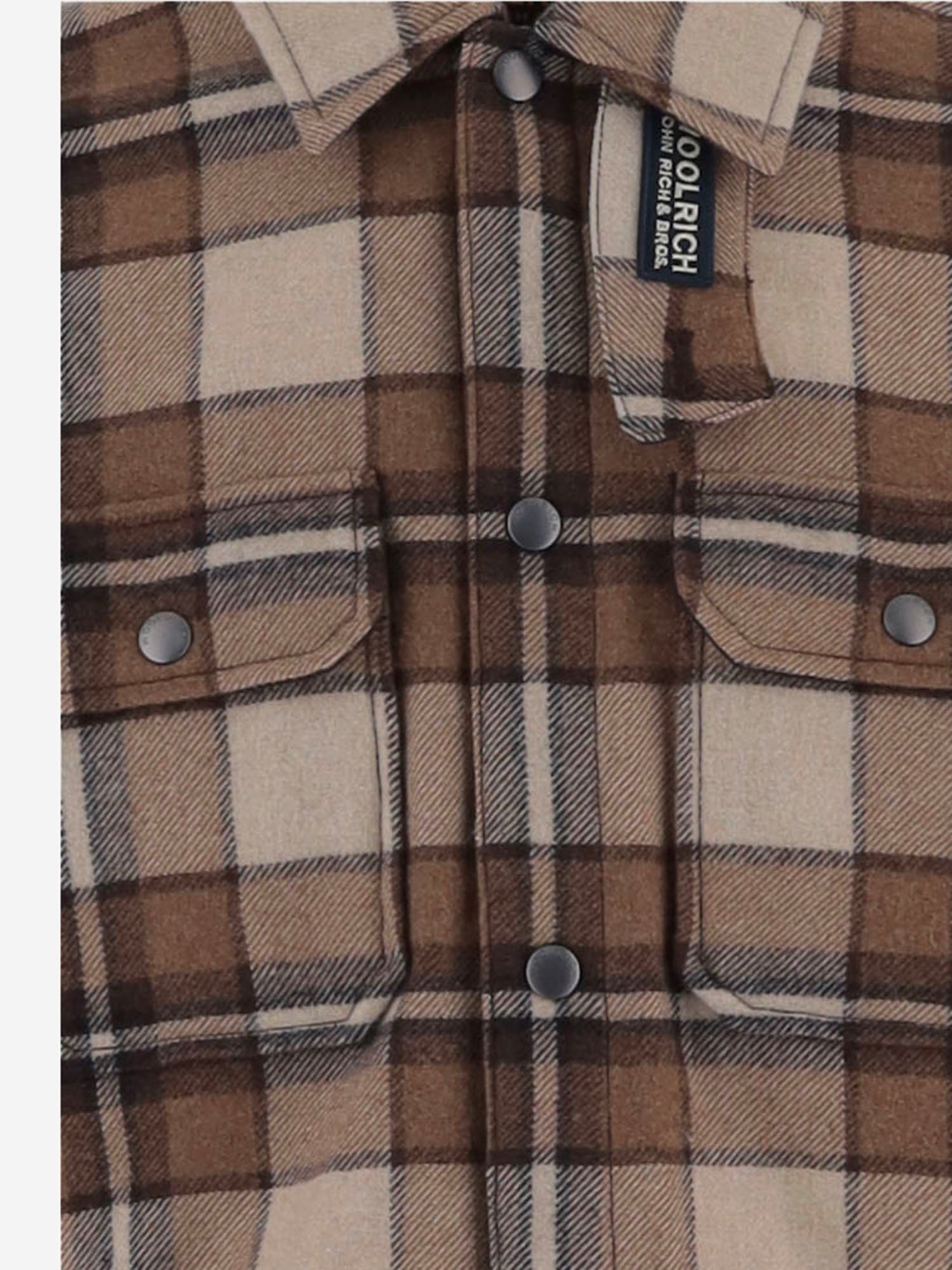 CAMICIA IN MISTO LANA A QUADRI CFWOOS2018MBUT3046 7449 WOOLRICH 