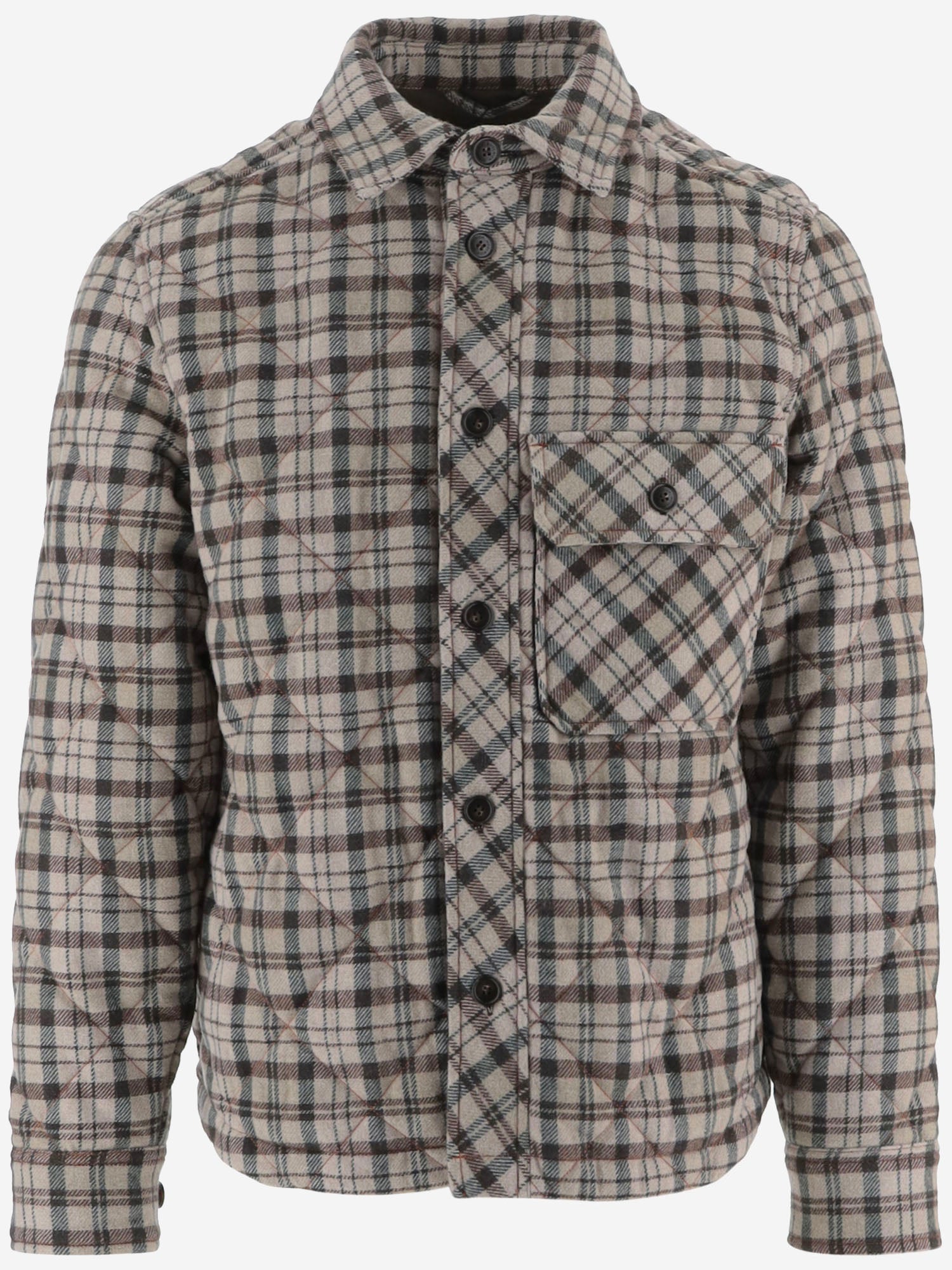 CAMICIA IN MISTO LANA A QUADRI CFWOOS2060MRUT3046 8618 WOOLRICH 