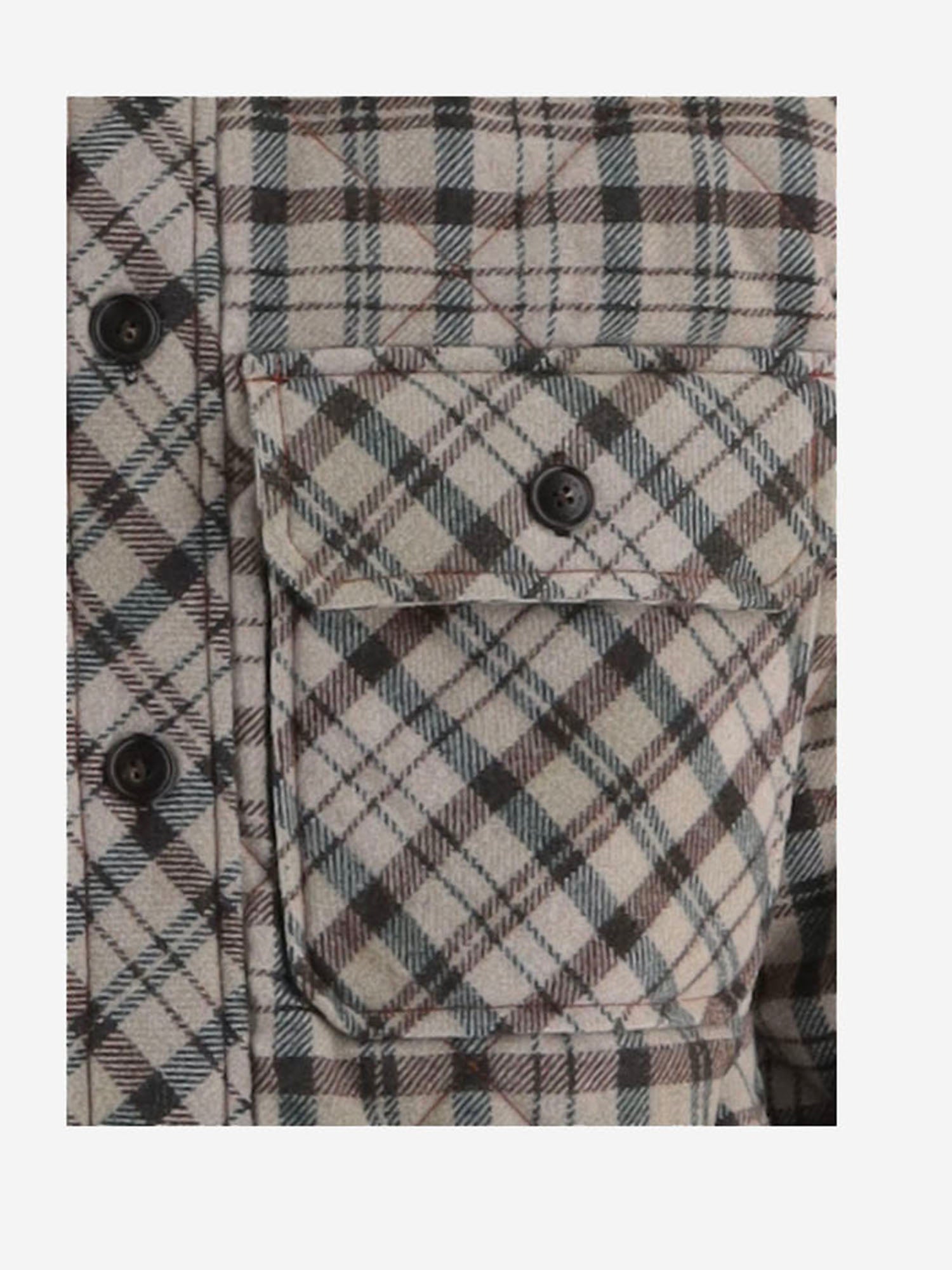 CAMICIA IN MISTO LANA A QUADRI CFWOOS2060MRUT3046 8618 WOOLRICH 