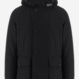 GIUBBOTTO IN MISTO COTONE CON LOGO CFWOOU0771MBUT0001 BLK WOOLRICH 