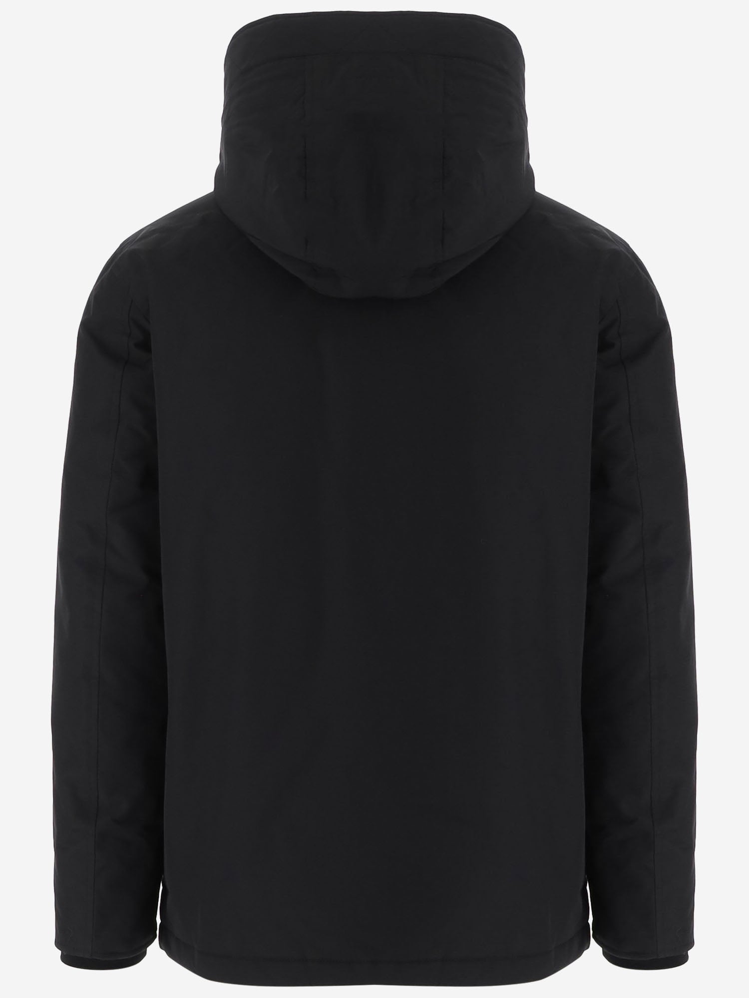 GIUBBOTTO IN MISTO COTONE CON LOGO CFWOOU0771MBUT0001 BLK WOOLRICH 