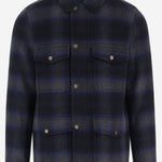 Camicia in misto lana con motivo a quadri CFWOOU2185MRUT5417 30037 WOOLRICH 