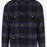 Camicia in misto lana con motivo a quadri CFWOOU2185MRUT5417 30037 WOOLRICH 