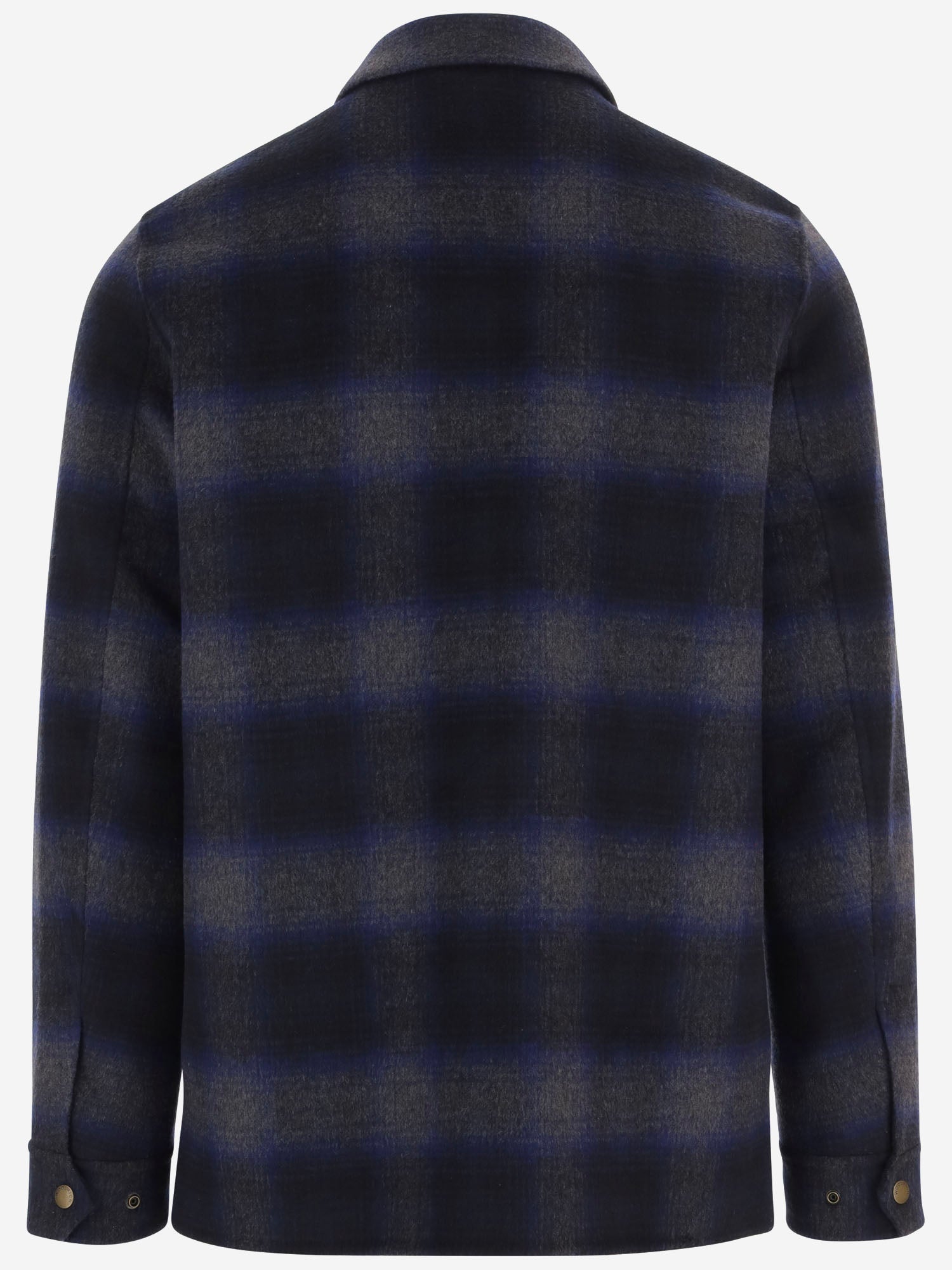 Camicia in misto lana con motivo a quadri CFWOOU2185MRUT5417 30037 WOOLRICH 