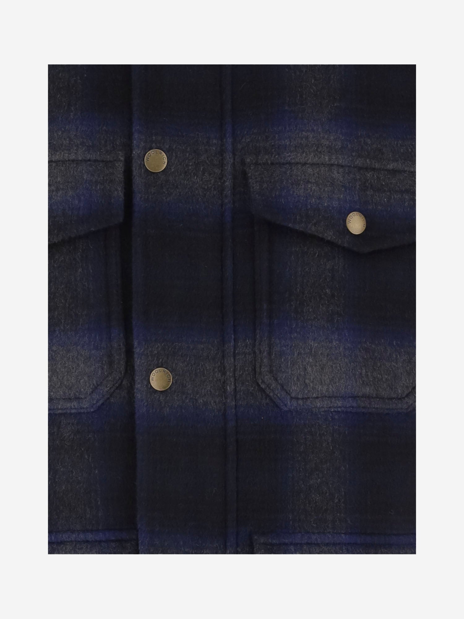 Camicia in misto lana con motivo a quadri CFWOOU2185MRUT5417 30037 WOOLRICH 