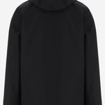 CAPPOTTO IN TESSUTO TECNICO CON CAPPUCCIO CFWOOU2197MRUT5449 BLK WOOLRICH 