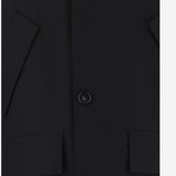 CAPPOTTO IN TESSUTO TECNICO CON CAPPUCCIO CFWOOU2197MRUT5449 BLK WOOLRICH 