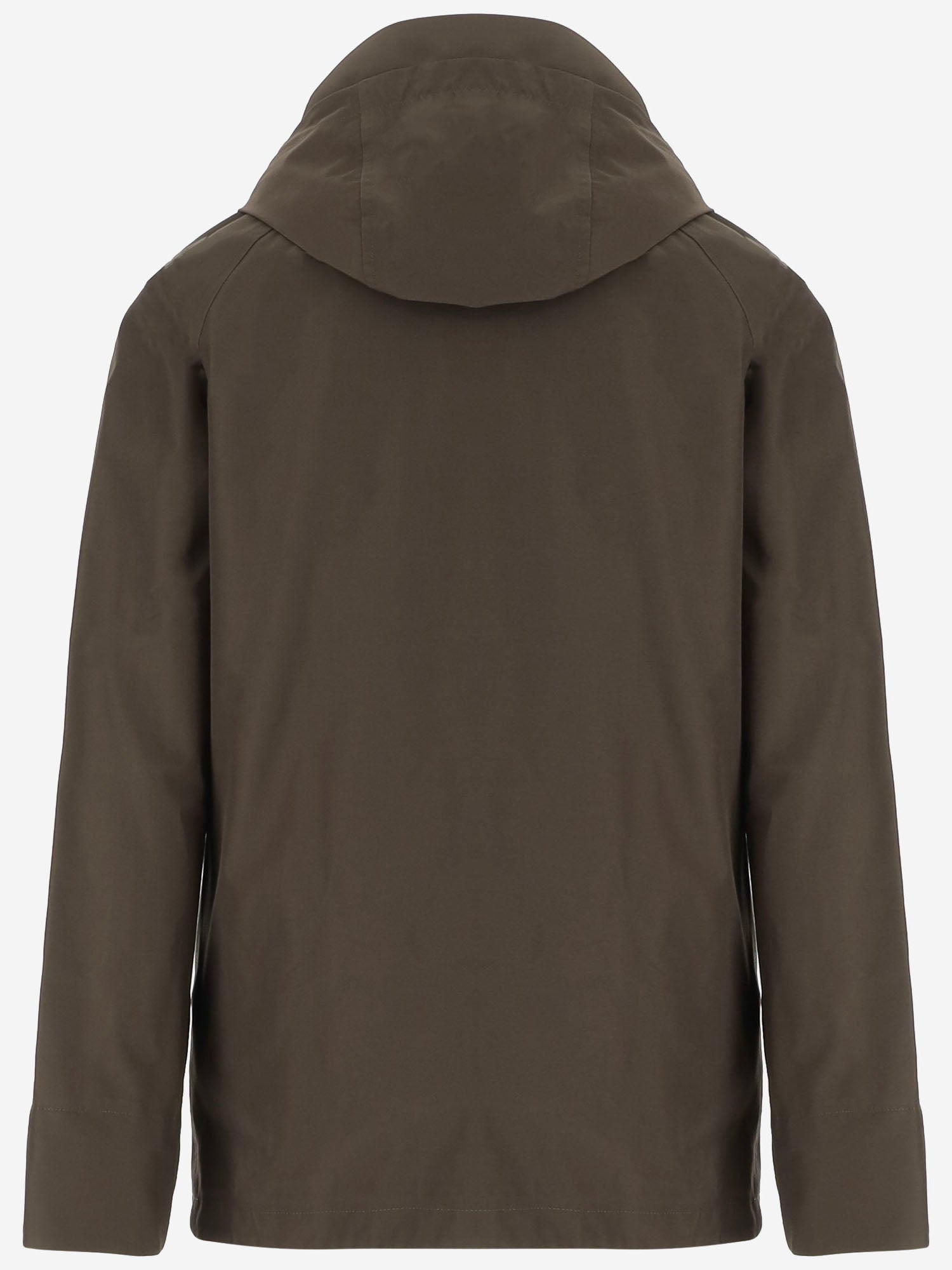 CAPPOTTO IN TESSUTO TECNICO CON CAPPUCCIO CFWOOU2197MRUT5449 DAG WOOLRICH 