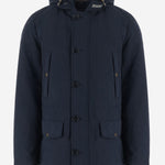 GIUBBOTTO IN MISTO COTONE CON CAPPUCCIO CFWOOU2203MRUT3780 3989 WOOLRICH 
