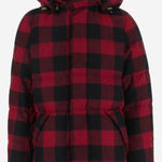GIUBBOTTO IN LANA A QUADRI CON CAPPUCCIO CFWOOU2224MRUT5468 5321 WOOLRICH 