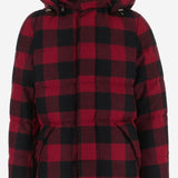 GIUBBOTTO IN LANA A QUADRI CON CAPPUCCIO CFWOOU2224MRUT5468 5321 WOOLRICH 