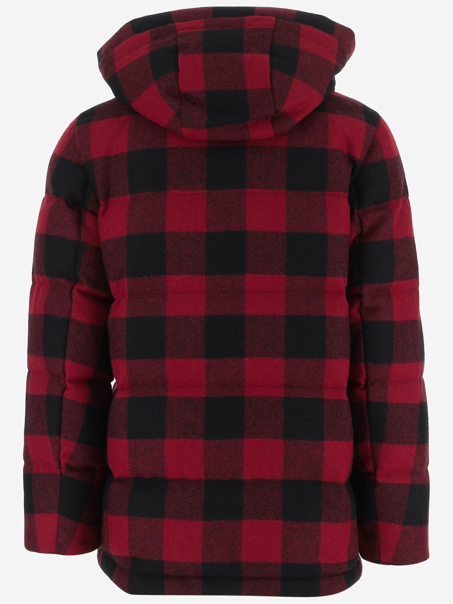 GIUBBOTTO IN LANA A QUADRI CON CAPPUCCIO CFWOOU2224MRUT5468 5321 WOOLRICH 