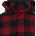 GIUBBOTTO IN LANA A QUADRI CON CAPPUCCIO CFWOOU2224MRUT5468 5321 WOOLRICH 