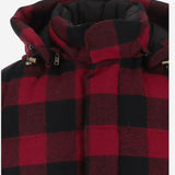 GIUBBOTTO IN LANA A QUADRI CON CAPPUCCIO CFWOOU2224MRUT5468 5321 WOOLRICH 