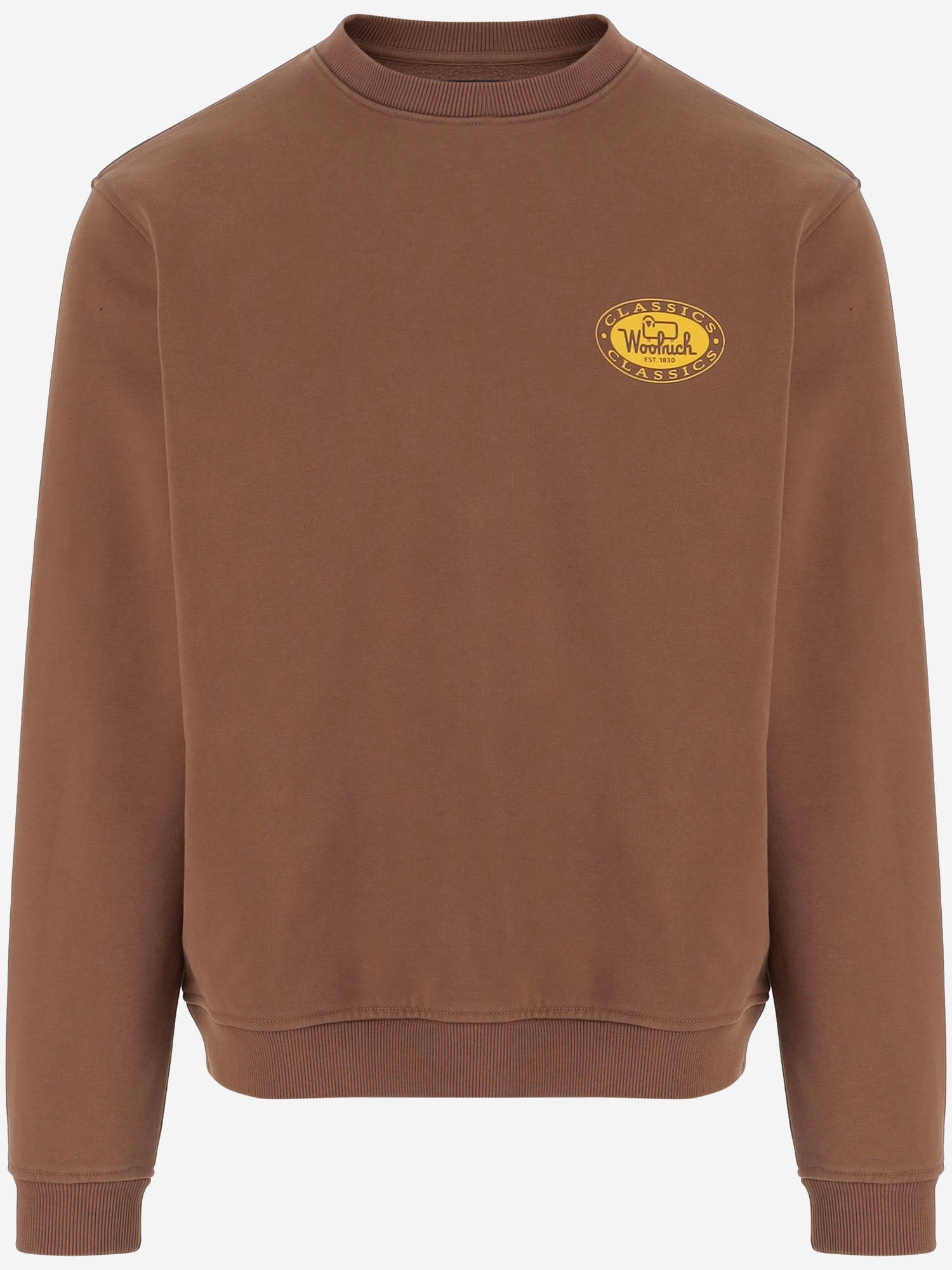 FELPA IN MISTO COTONE CON LOGO CFWOSW2047MRUT5439 7446 WOOLRICH 