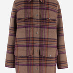 Camicia in misto lana con motivo a quadri CFWWOS2037FRUT5417 7451 WOOLRICH 