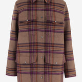Camicia in misto lana con motivo a quadri CFWWOS2037FRUT5417 7451 WOOLRICH 