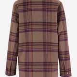 Camicia in misto lana con motivo a quadri CFWWOS2037FRUT5417 7451 WOOLRICH 