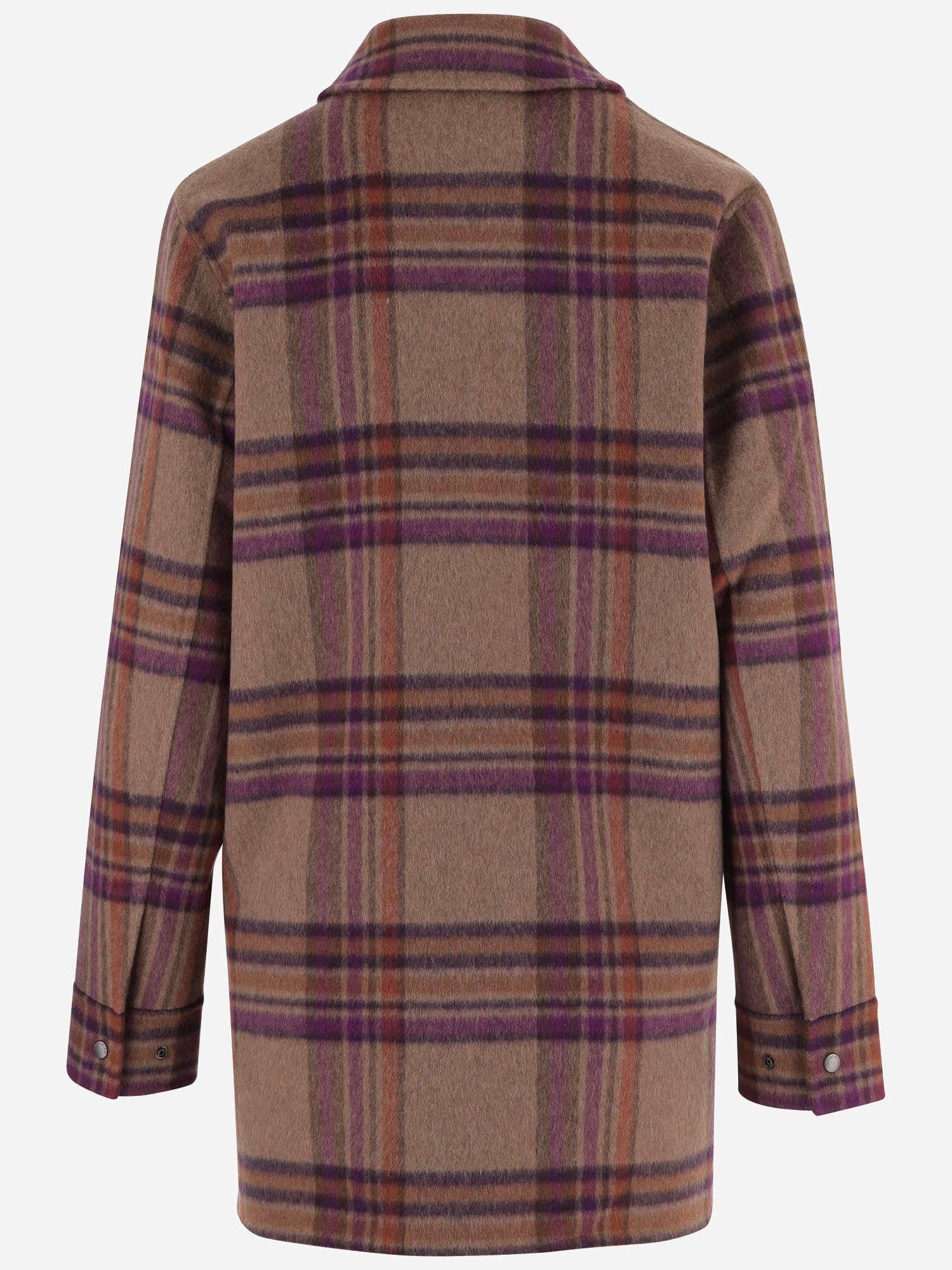 Camicia in misto lana con motivo a quadri CFWWOS2037FRUT5417 7451 WOOLRICH 