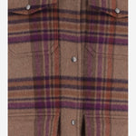 Camicia in misto lana con motivo a quadri CFWWOS2037FRUT5417 7451 WOOLRICH 