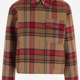 Camicia in misto lana con motivo a quadri CFWWOS2038FRUT5417 5551 WOOLRICH 