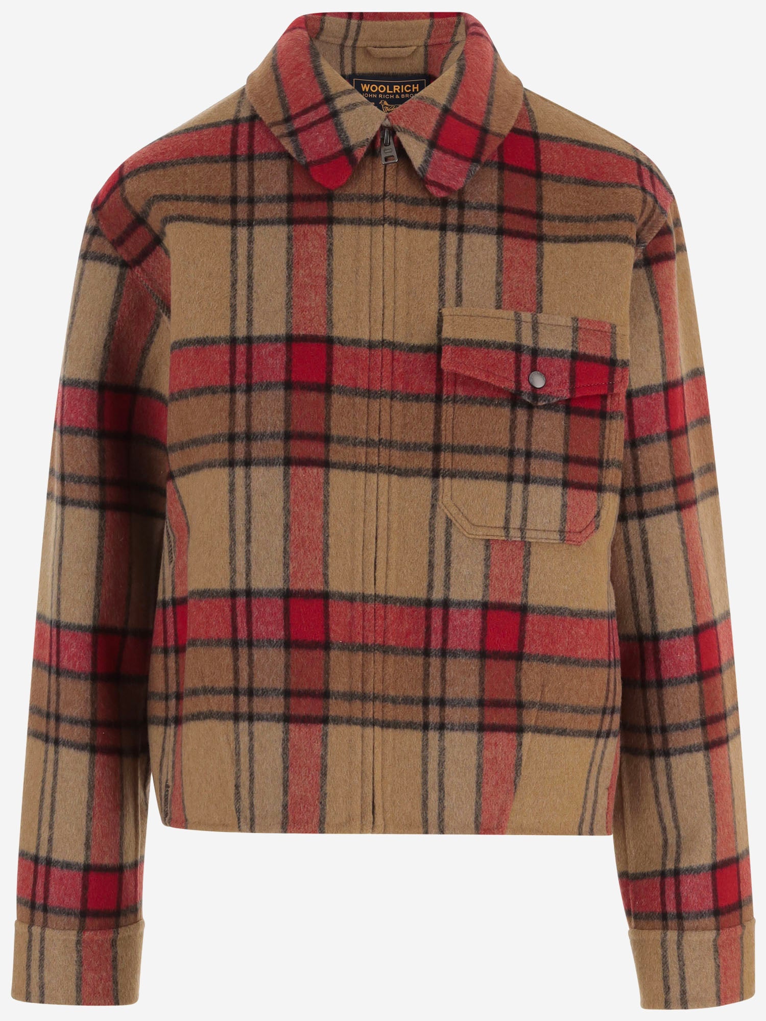Camicia in misto lana con motivo a quadri CFWWOS2038FRUT5417 5551 WOOLRICH 