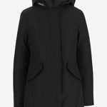GIUBBOTTO CON CAPPUCCIO IN MISTO COTONE CFWWOU0580FBUT0001 BLK WOOLRICH 