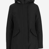 GIUBBOTTO CON CAPPUCCIO IN MISTO COTONE CFWWOU0580FBUT0001 BLK WOOLRICH 