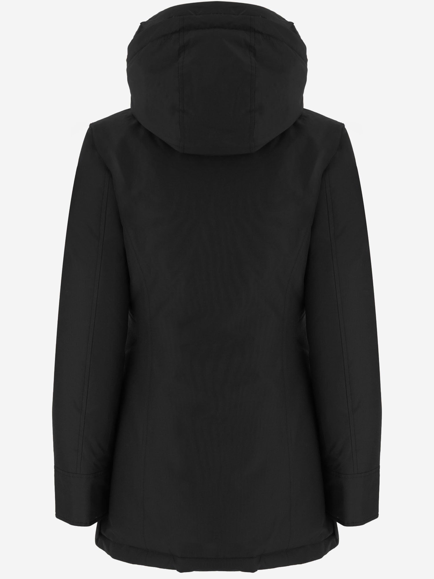 GIUBBOTTO CON CAPPUCCIO IN MISTO COTONE CFWWOU0580FBUT0001 BLK WOOLRICH 