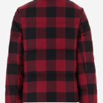 PIUMINO IN LANA A QUADRI CFWWOU2257FRUT5468 5321 WOOLRICH 