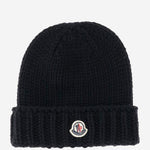 BEANIE IN LANA CON LOGO 3B00026M1172 999 MONCLER ENFANTS 