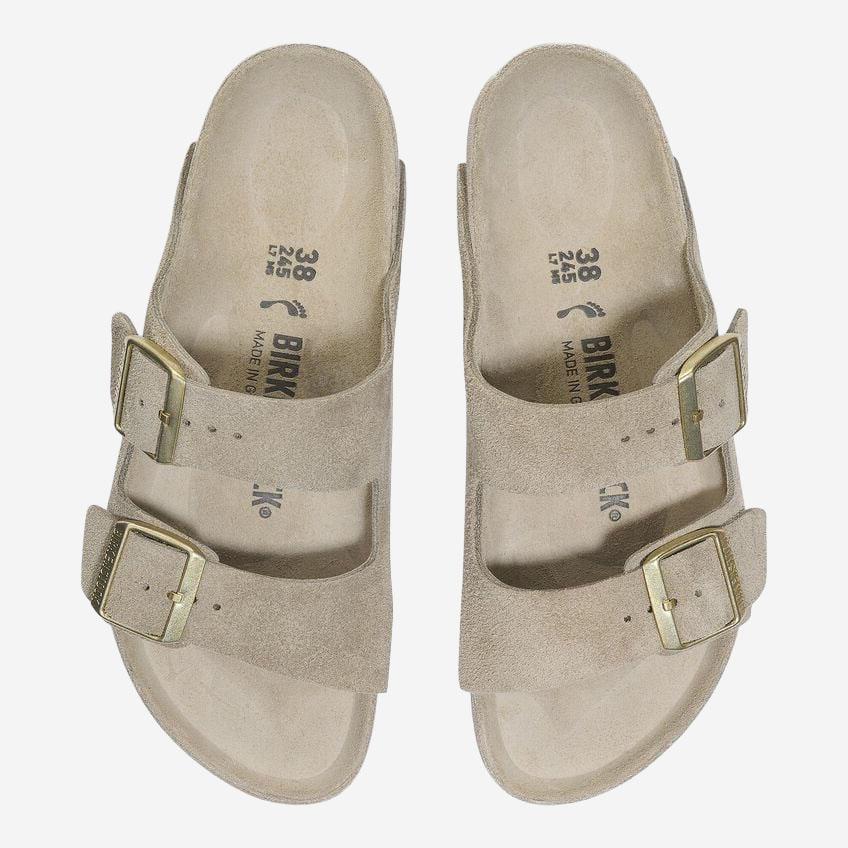 SANDALI ARIZONA IN SUEDE 1018443 TAUPE BIRKENSTOCK 