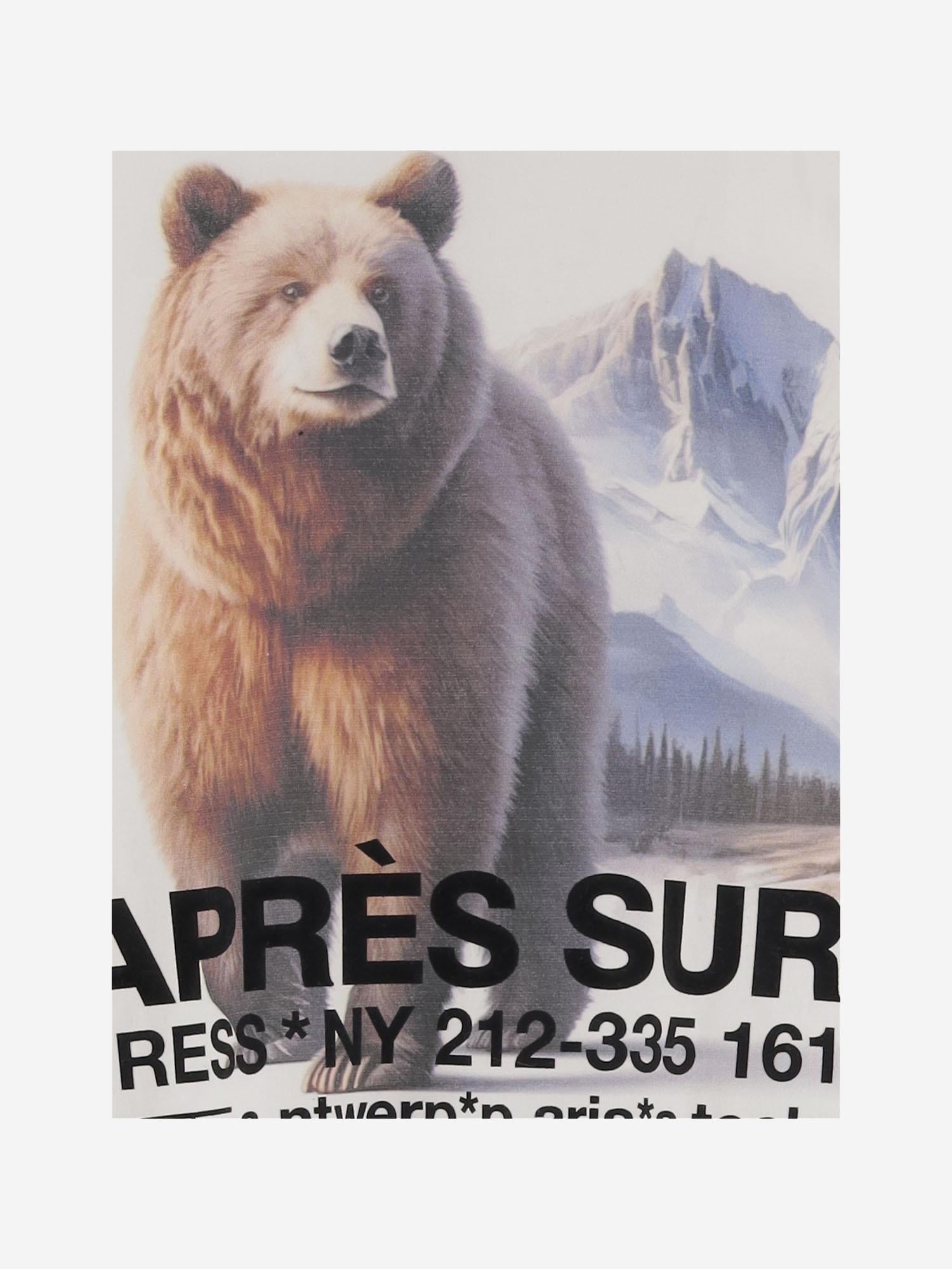 T-SHIRT IN COTONE CON STAMPA GRAFICA 63MYMOUNTAINT-SHIRT WHITE APRES SURF 